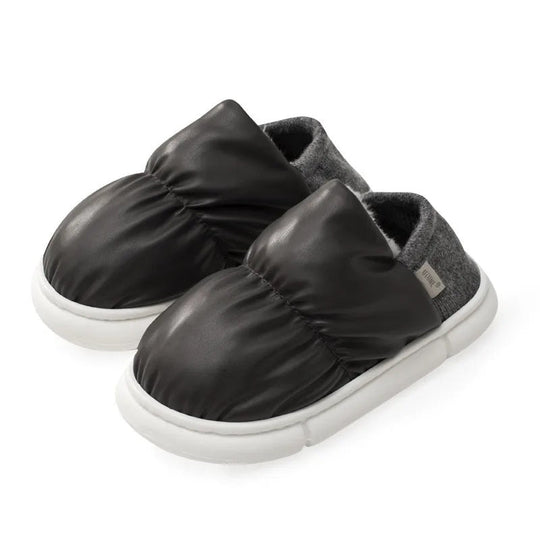 Gepuffte Hausschuhe - Warm - Innen - Hausschuhe - Winterslipper EB