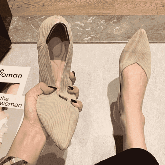 Beige BallerinaKomfortschuhe EB