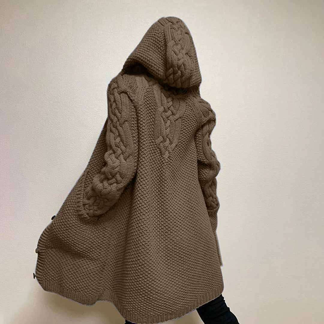 EB | Strick Cardigan mit Kapuze und Taschen Acryl Komfortabel und Warm