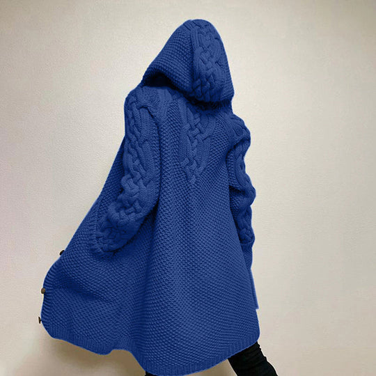 EB | Strick Cardigan mit Kapuze und Taschen Acryl Komfortabel und Warm