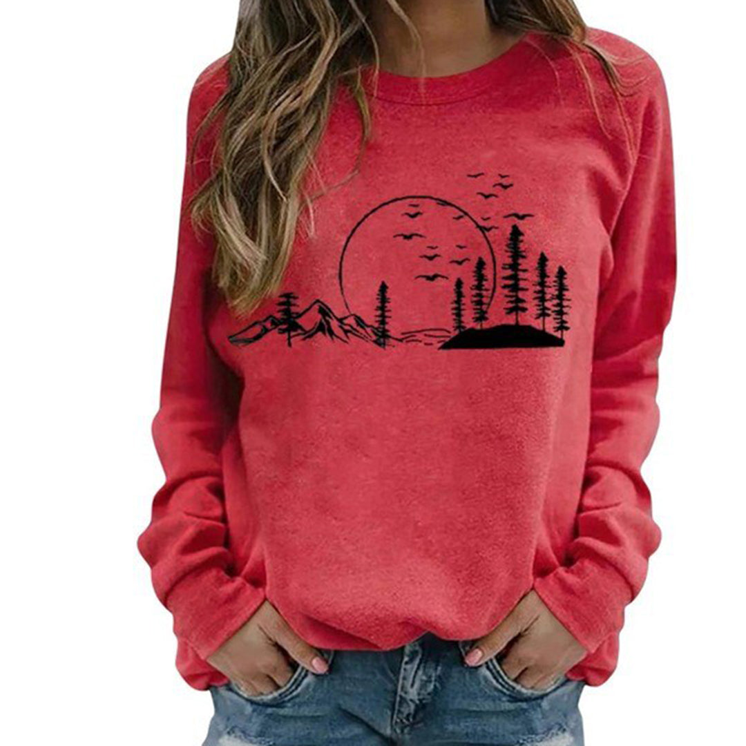 EB | Sweatshirt - Gemütliches von der Natur inspiriertes Grafik-Sweatshirt