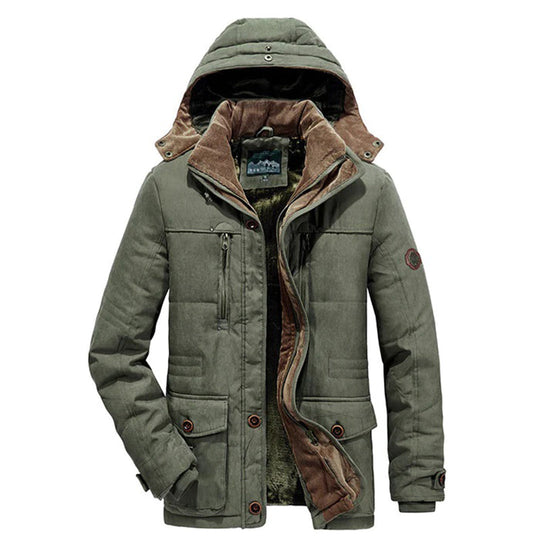EB | Herren Winterjacke – Parka-Stil mit Kapuze