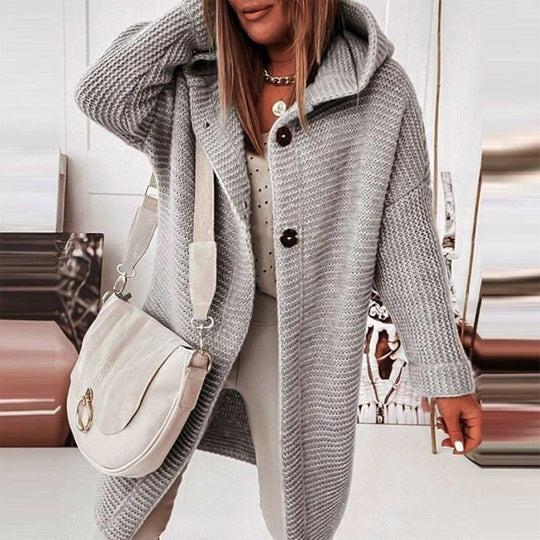 EB | Kapuzenmantel Lässig Moderner Stil Ideal für den Winter