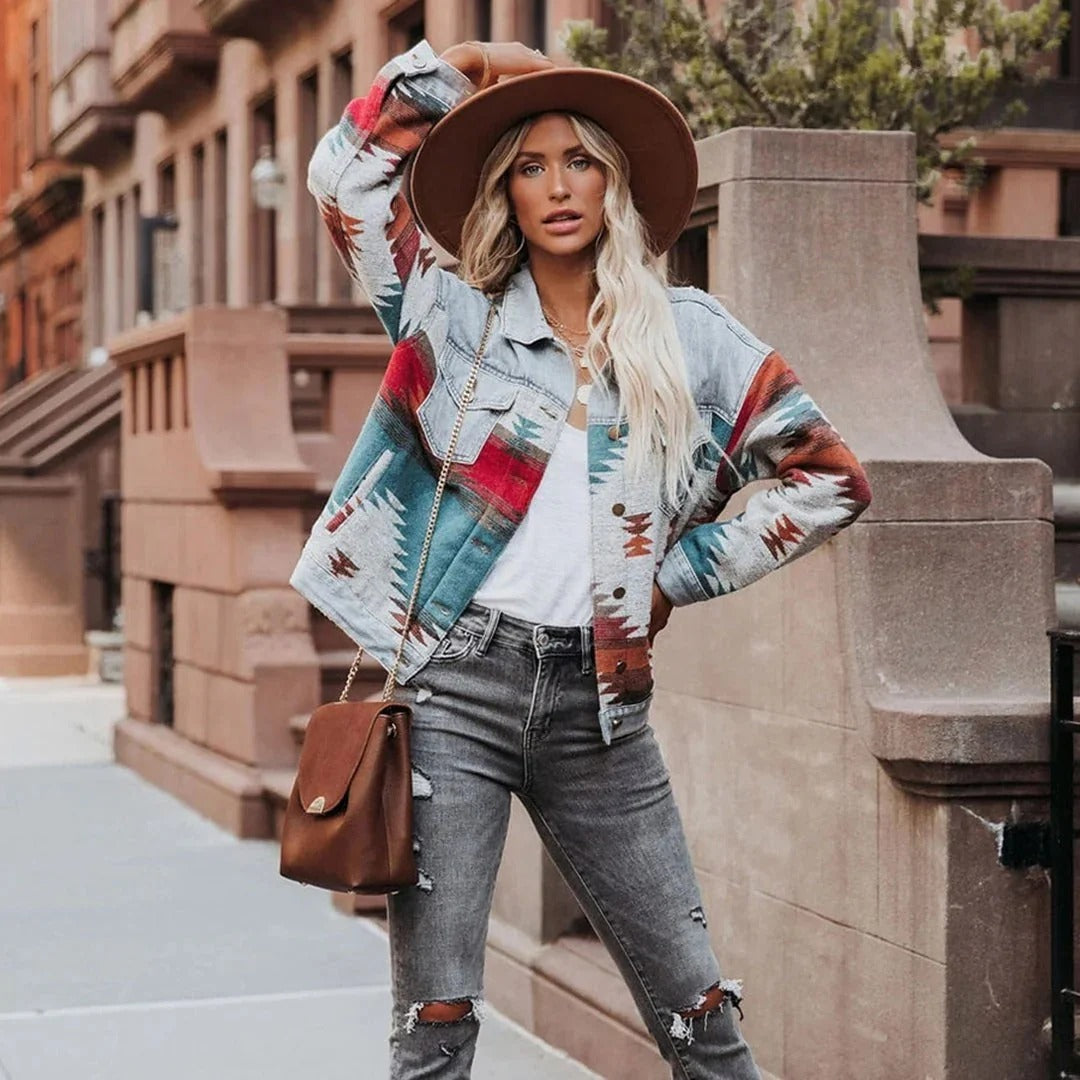 EB | Retro Jeansjacke für Damen Eva