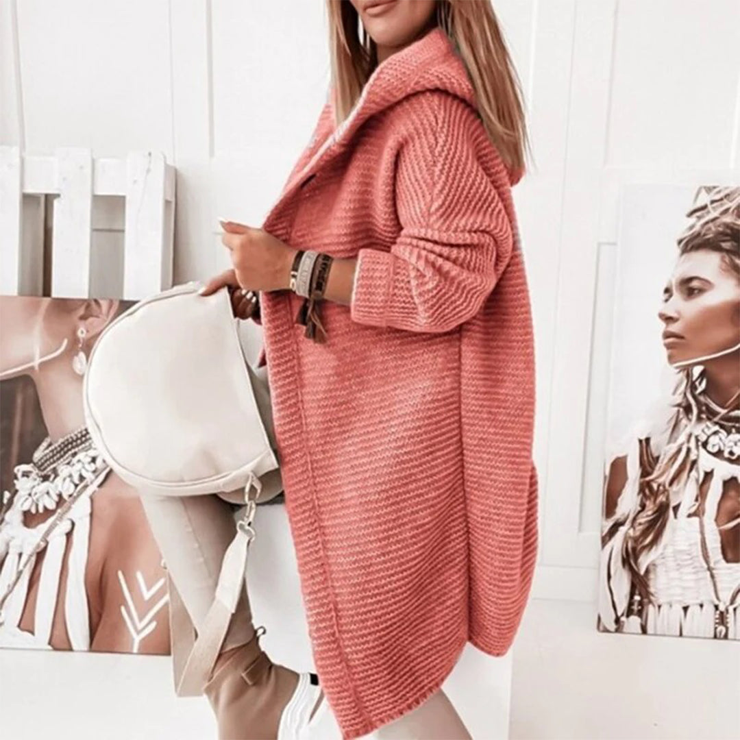 EB | Strickjacke mit Kapuze Acryl Elegantes und Warmes Design