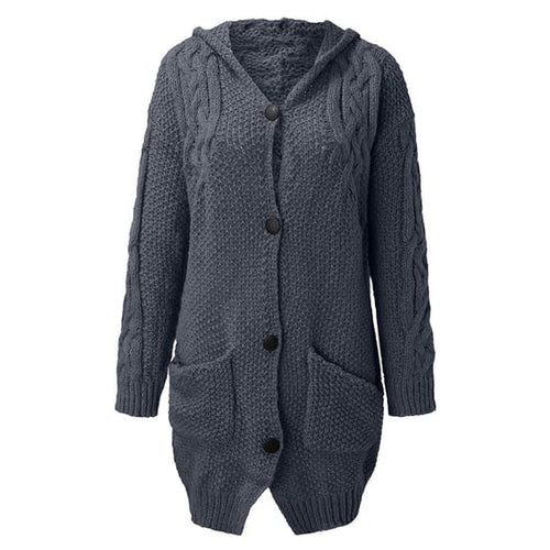 EB | Kapuzenmantel Lässig Moderner Stil Ideal für den Winter