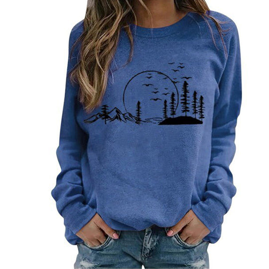 EB | Sweatshirt - Gemütliches von der Natur inspiriertes Grafik-Sweatshirt