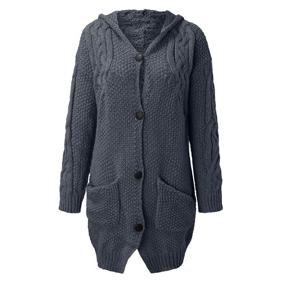 EB | Kapuzenmantel Lässig Moderner Stil Ideal für den Winter