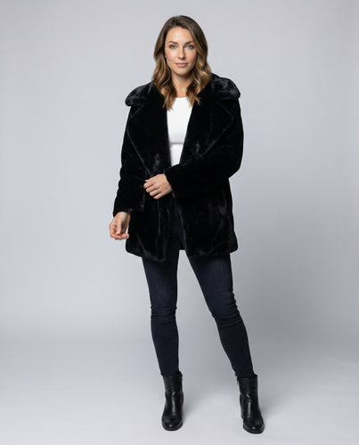 EB | Kunstpelz,Mäntel mit Teddylook, Warm