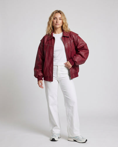 EB | Oversized Vegane Lederjacke - Modern, Stilvoll & Tierfreundlich
