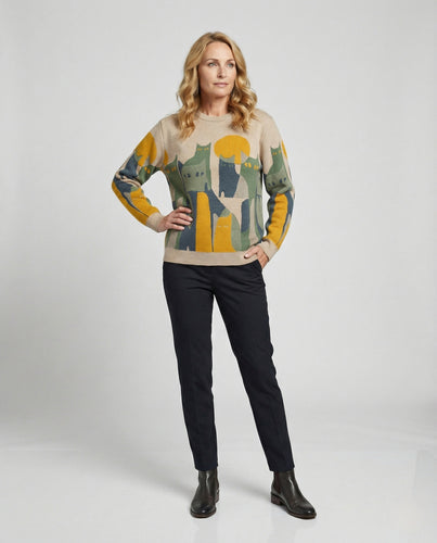 EB | Stylischer Katzenpullover