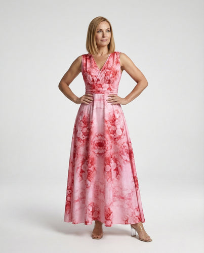 Damen Wickel Maxikleid mit Bustier