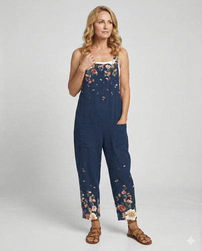 Damen Jumpsuit Boho Stil weit