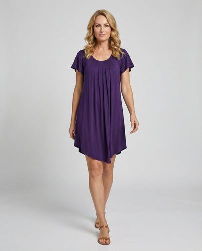 Damen Freizeitkleid Kurzarm Loungewear