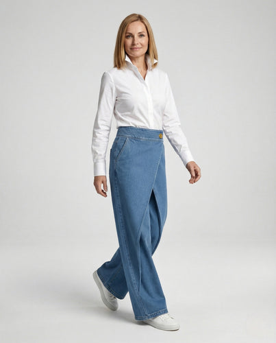 Damen Weite Hose Schlag