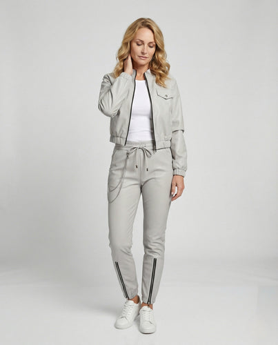 Damen Jogginganzug Set Bomberjacke