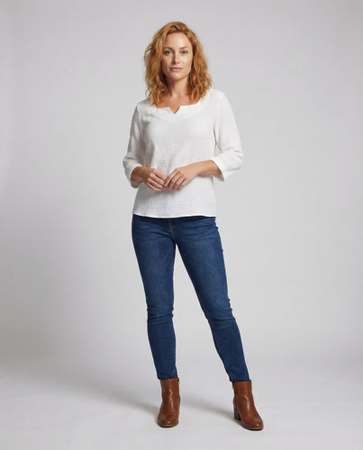 Damen Bluse Baumwollgaze