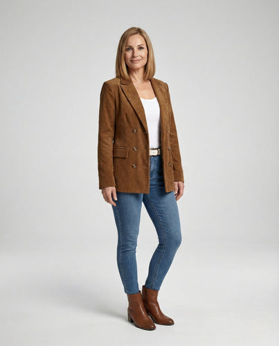 Freizeitkleidung Damen Oversize Cordblazer