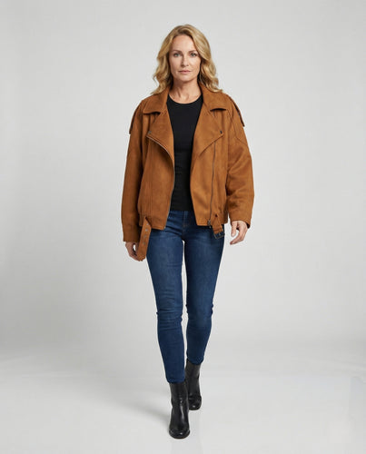 Freizeitkleidung Damen Wollmix Pilotenjacke