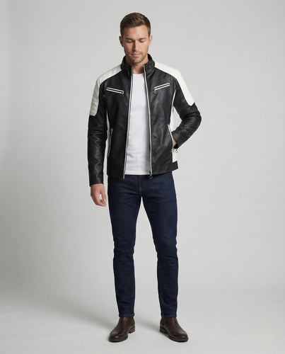 Freizeitkleidung Herren Lederjacke Modern