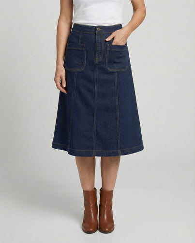Jeansrock Damen A-Linie
