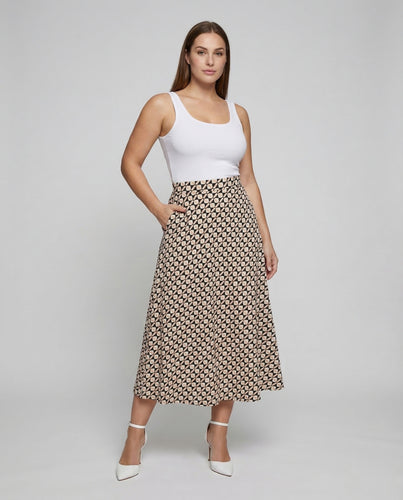 Midirock Damen Muster Teller