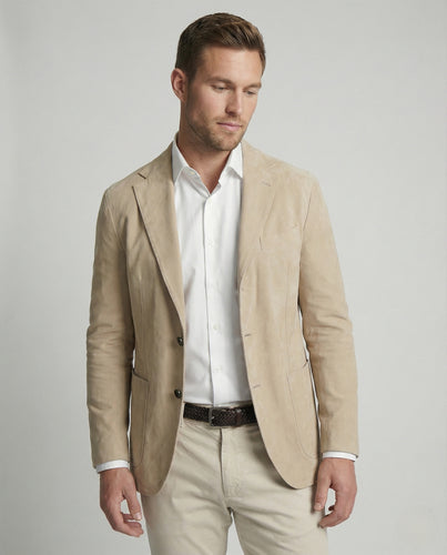 Veloursleder Sakko Elegant Herren