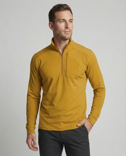 Funktions Pullover Halbzip Herren