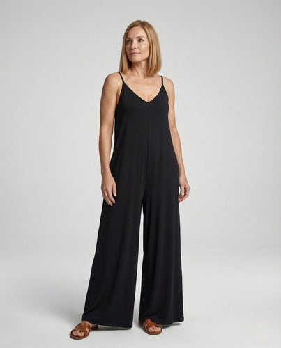 Damen Maxi-Overall mit Spaghettiträgern und Taschen
