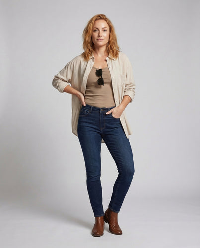 Damen Doppelbluse aus Voile mit Spaghettitop