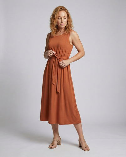 Damen Knöchellanges Freizeitkleid mit Taschen