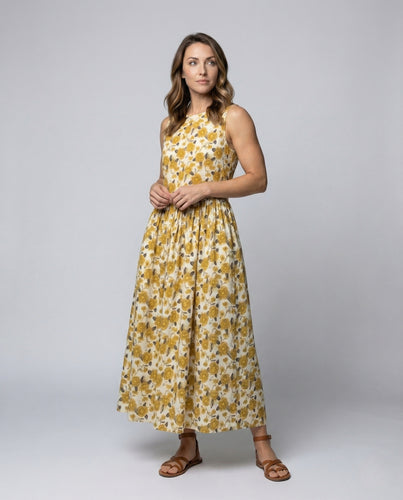 Damen Freizeit Maxikleid mit Floralem Print