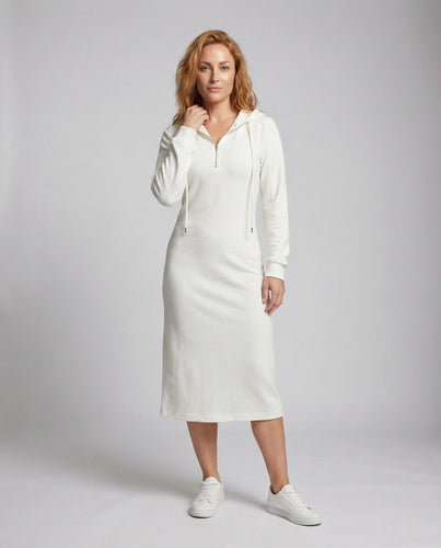 Damen Jersey Midikleid mit Langarm