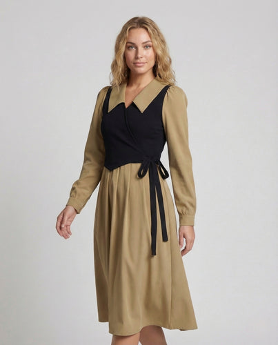 Damen Retro Midikleid mit Bustier