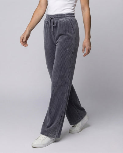 Damen Breitcord Palazzohose mit Kordelzug