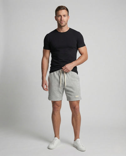 Herren gesteppte Freizeit-Shorts mit Tunnelzug & Taschen