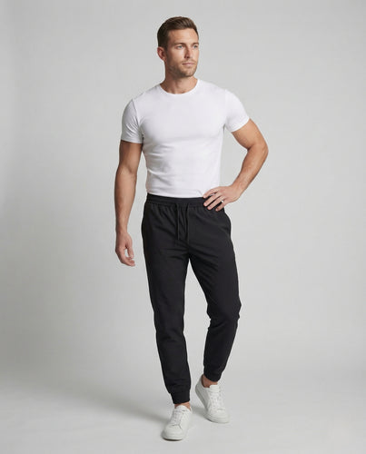 Herren Joggerhose sportlich elegant mit schmalem Saum