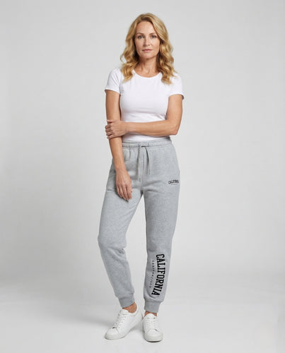 Unisex Baumwollfleece Jogginghose mit College Print