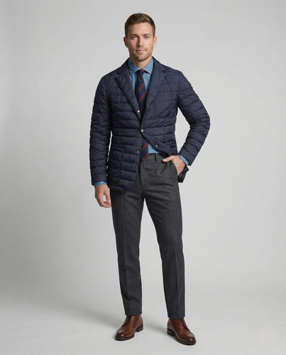 Herren gesteppter Blazer mit Wärmedämmung Sakko