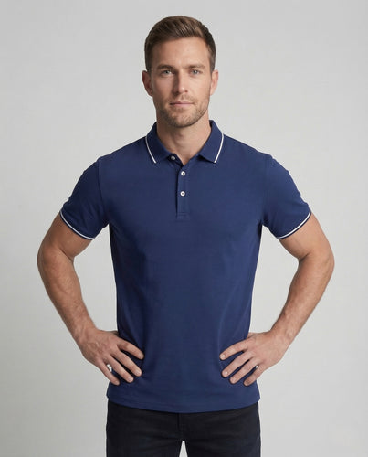 Herren Performance Poloshirt sportlich elegant mit Stretch