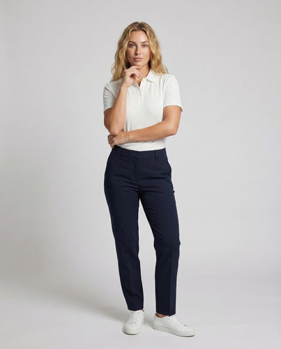 Unisex Feinripp Poloshirt mit Kentkragen aus Baumwollmix