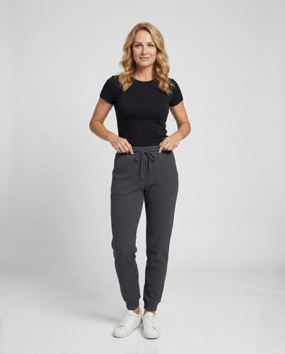 Unisex Loungehose Waffelstruktur mit Kordelbund