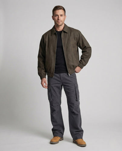 Herren Cargo Hose Canvas mit Mehrfachtaschen