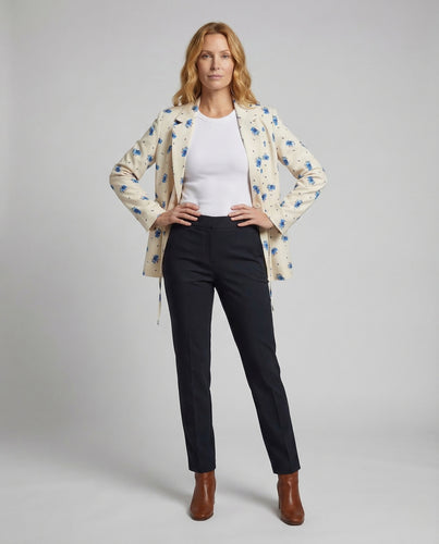 Damen Blazer Doppelreiher Gürtel