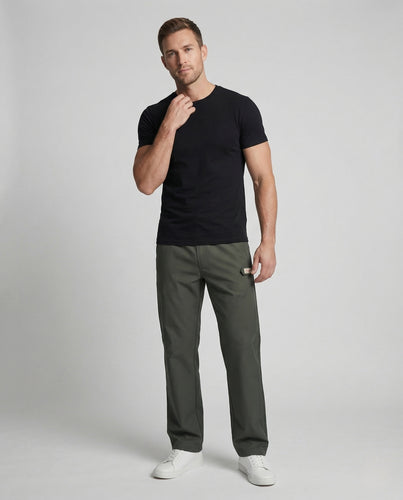 Herren Cargohose Gerade Utility Tasche