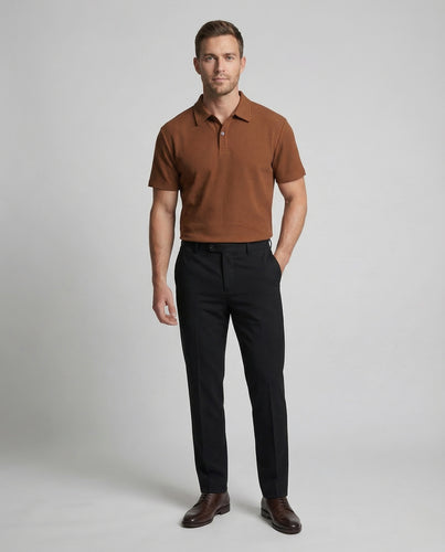 Herren Poloshirt Kurzarm Baumwollmix