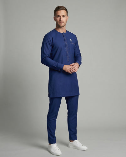 Herren Tunika Set Stickerei Hose