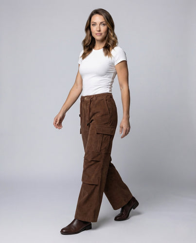 Unisex Cord Cargo Hose Kordelzug