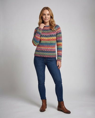Damen Strickpullover aus Baumwollmischung mit Weichem Stoff & Bequemer Passform | EB