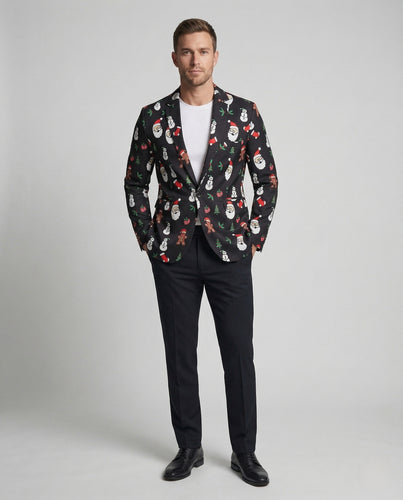 Herren Weihnachts Sakko Slim Fit